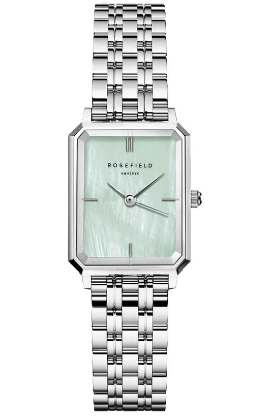 Ladies Stainless Steel Rosefield Octagon Mint Green Watch