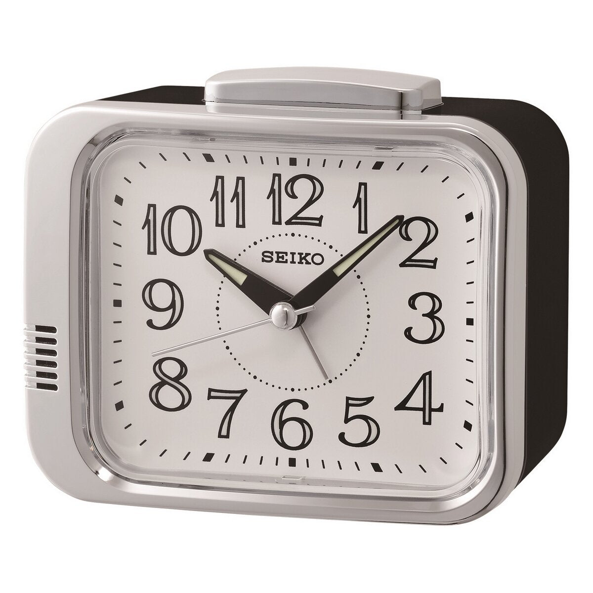 SEIKO ALARM CLOCK WHITE/BLACK