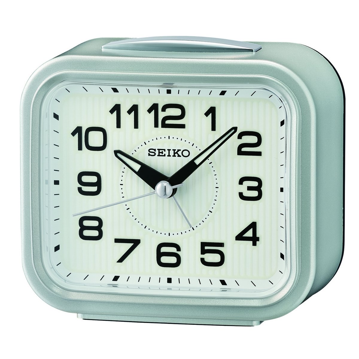 SEIKO ALARM CLOCK WHITE/SILVER