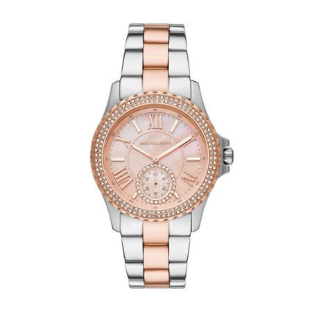 LMXB KORS EVEREST CZ PINK MOP CHRONO