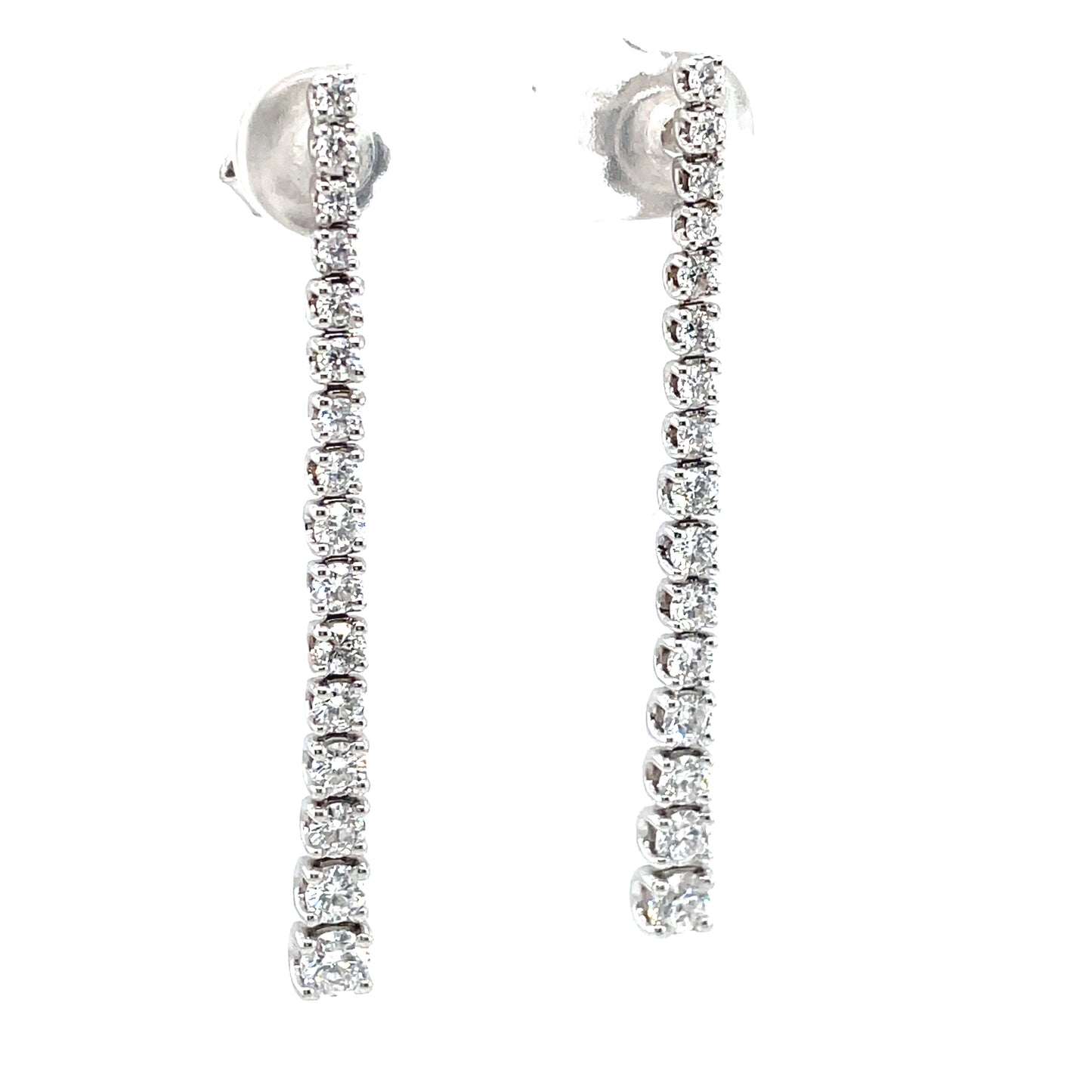18CT E/RG WH TENNIS DROP DIA 1.53CT