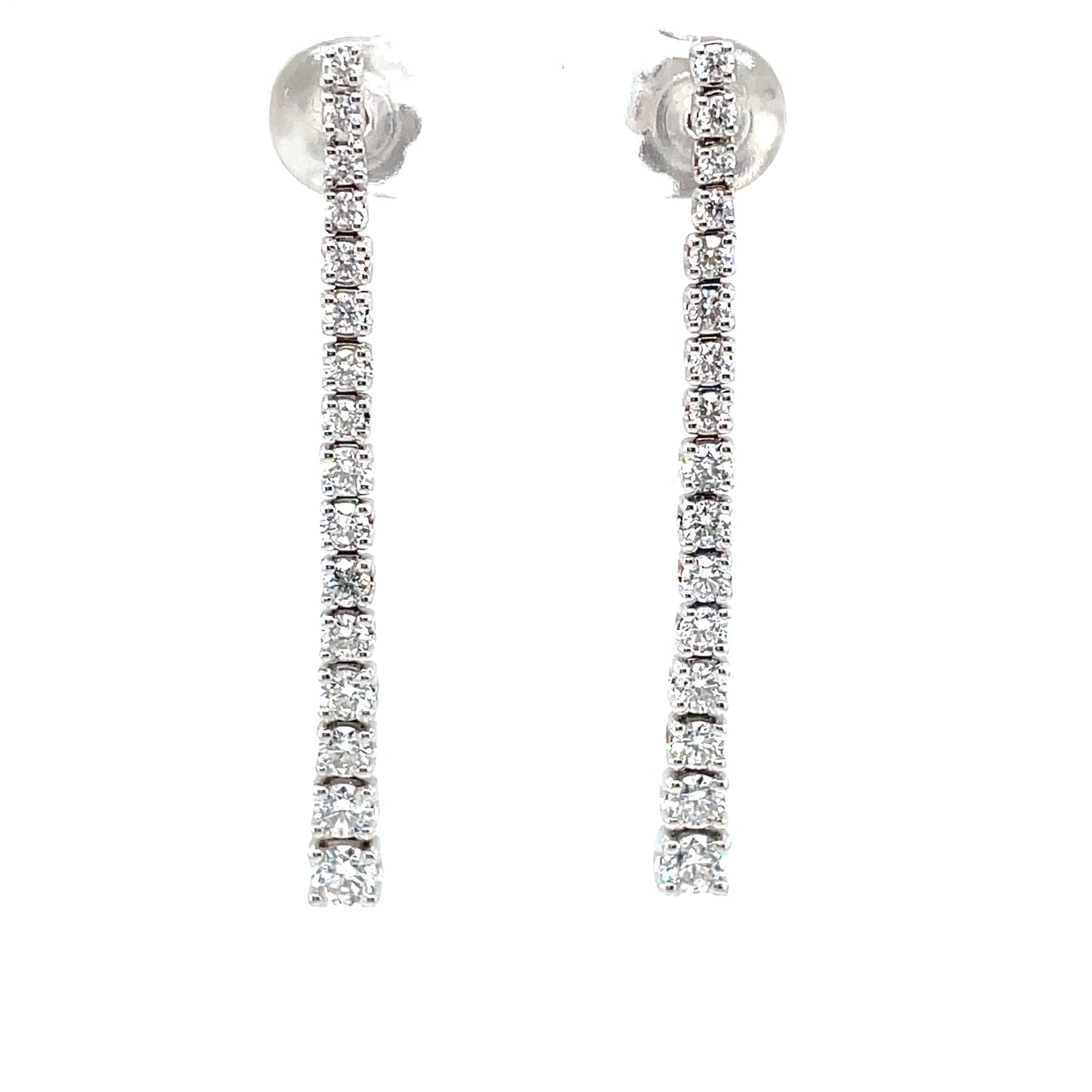 18CT E/RG WH TENNIS DROP DIA 1.53CT