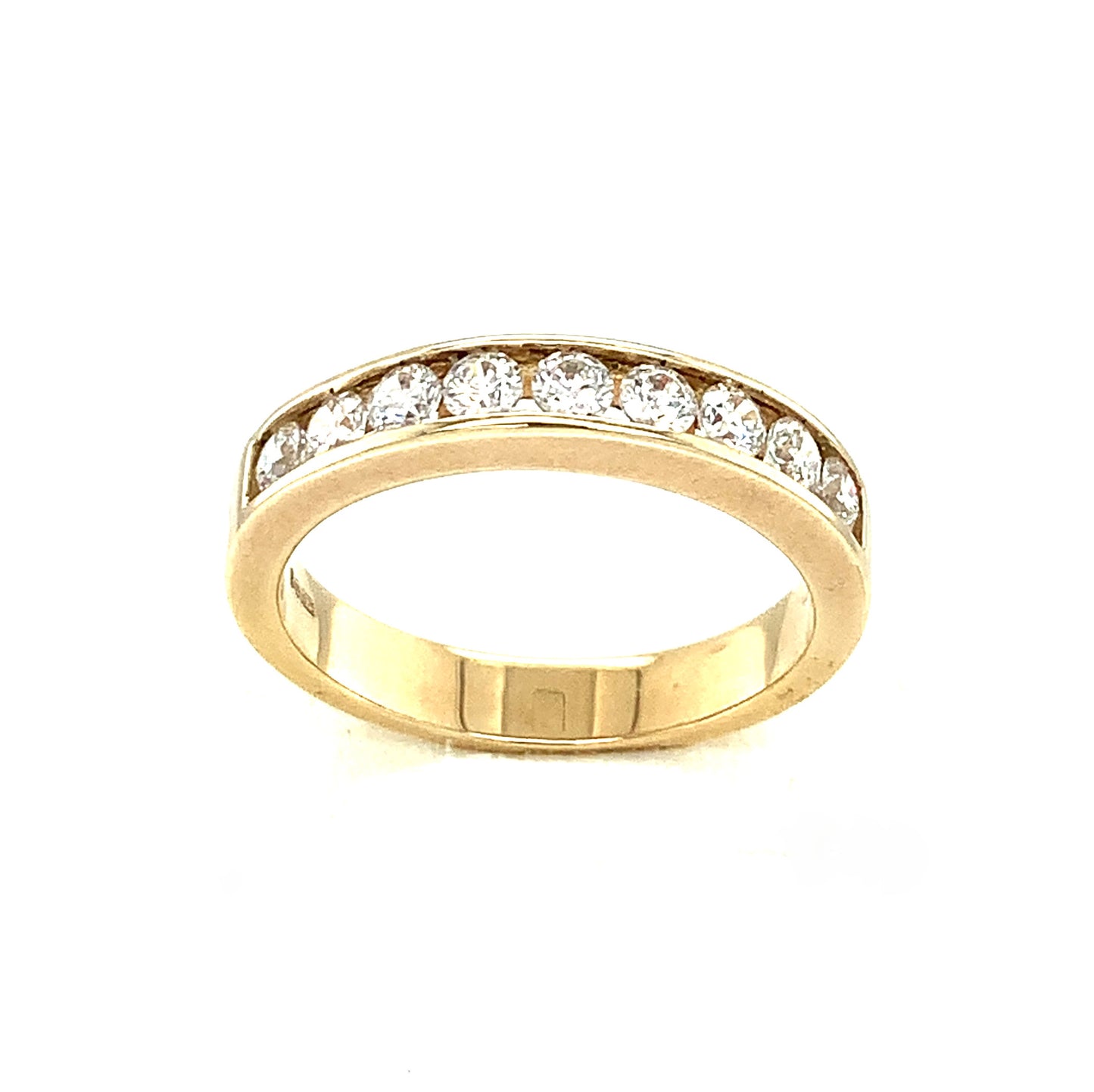 9ct Nine Stone Cubic Zirconia Dress Ring