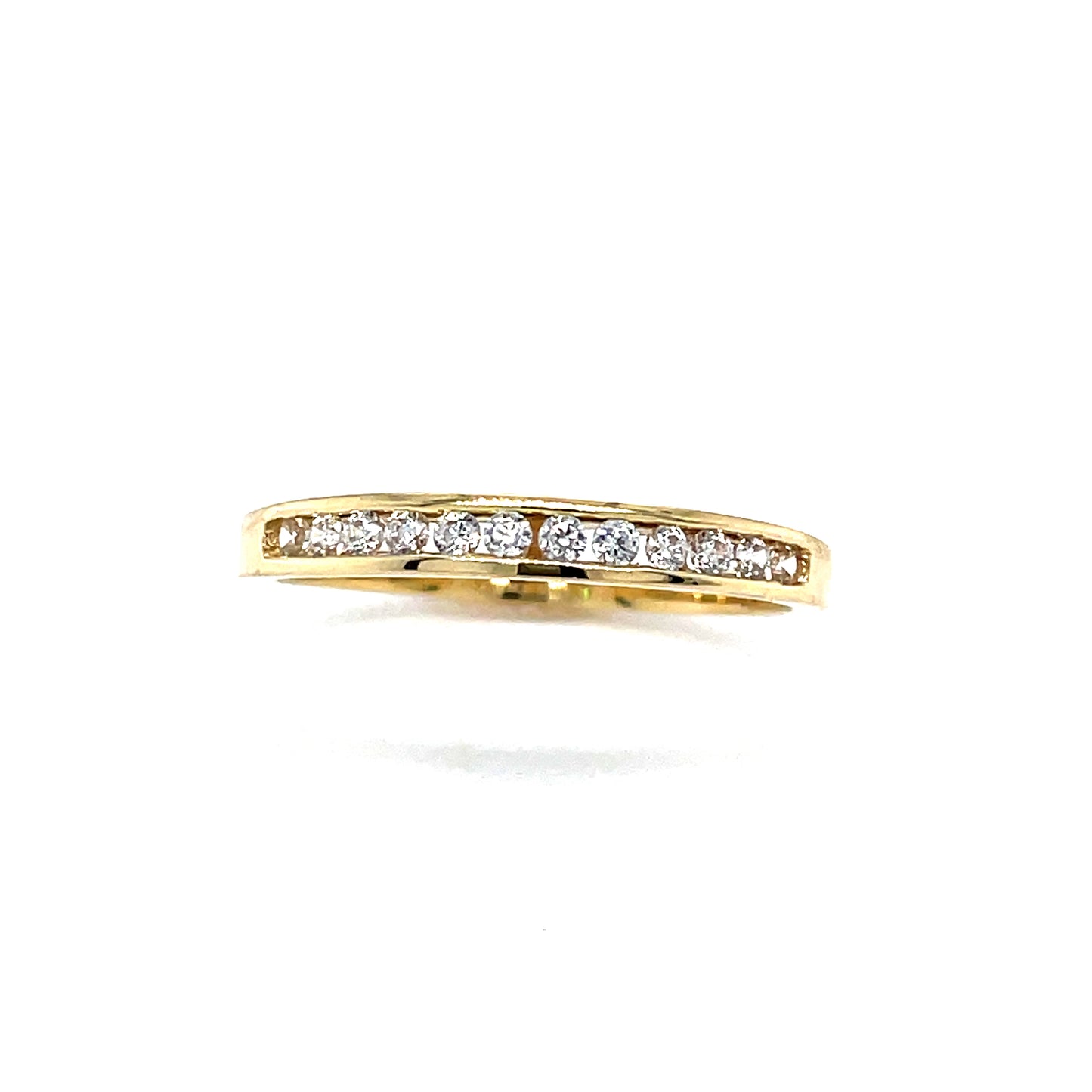 9ct 12 Stone Cubic Zirconia Eternity Ring