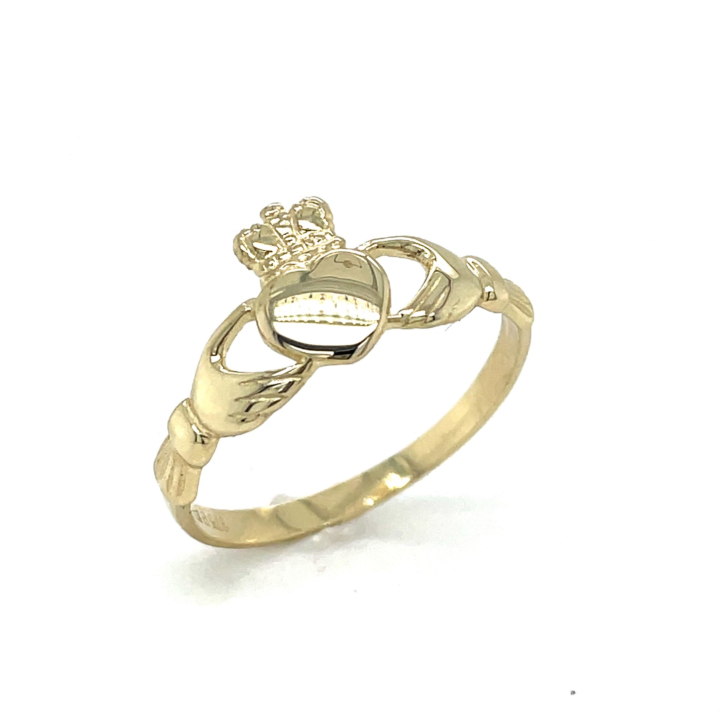 9CT PLAIN CLADDAGH RING