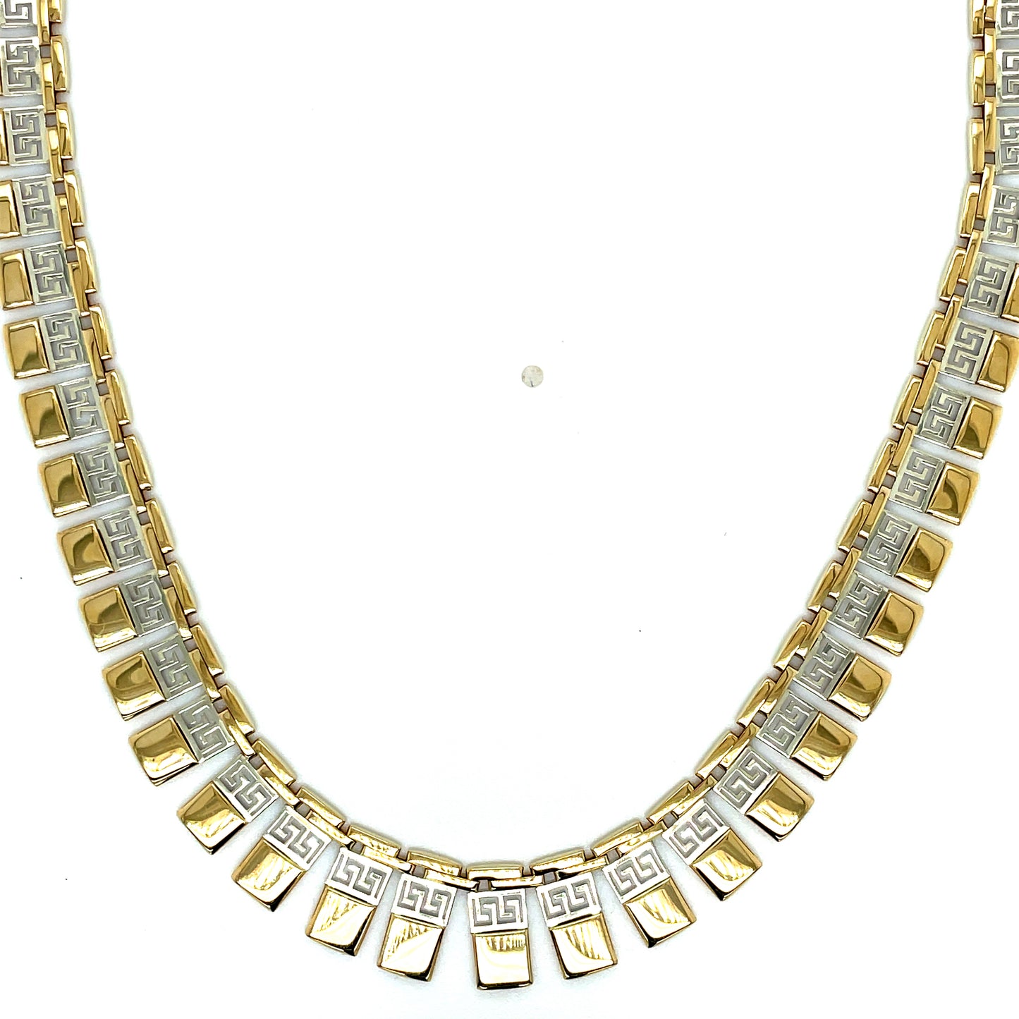 9CT TWO TONE CLEOPATRA STYLE 18" NECKLET