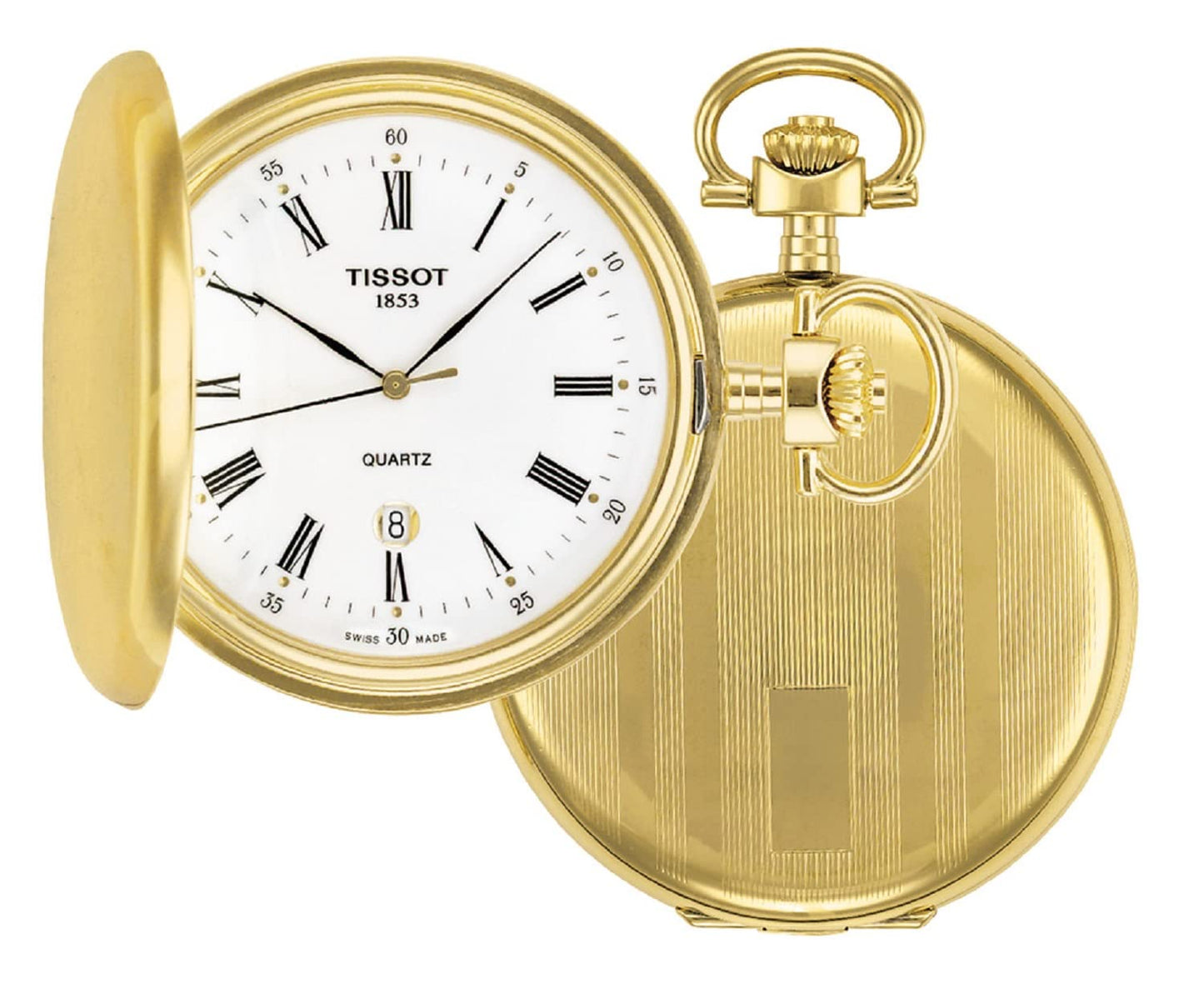 TISSOT GOLD PLATED SAVONETTE POCKET WATCH