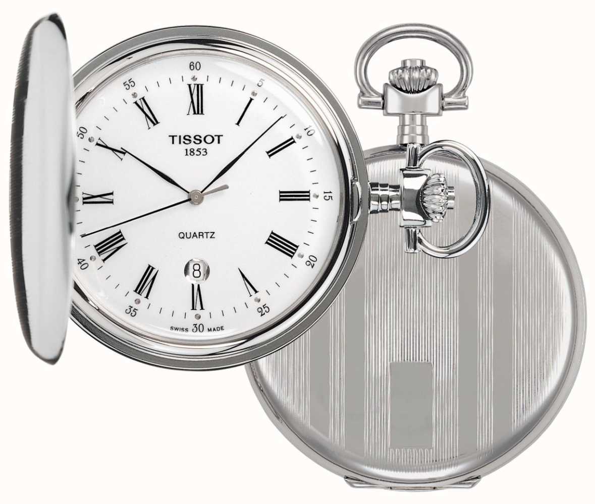 TISSOT STAINLESS STEEL SAVONETTE POCKET WATCH