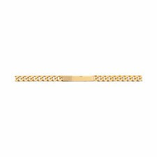 Burren 18ct Gold plated identity curb bracelet