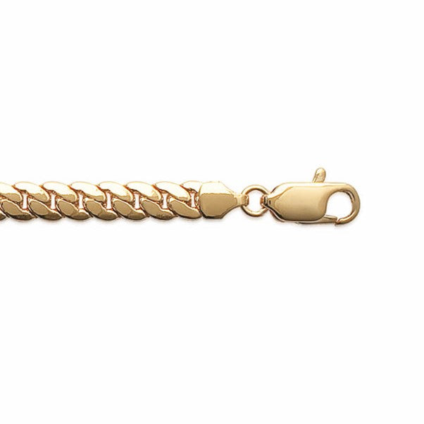 Burren 18ct Gold plated curb bracelet