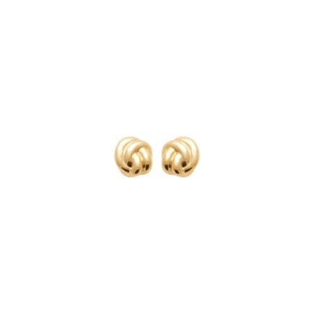 Gold plated knot earrings