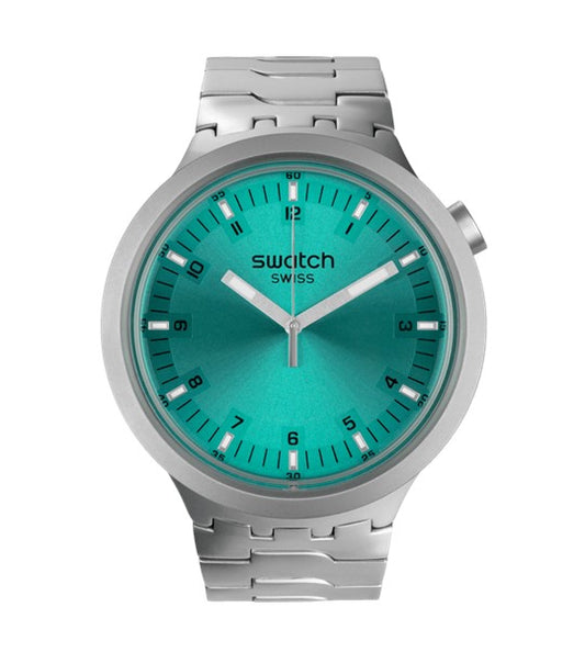 Swatch Aqua Shimmer Big Bold Irony Watch