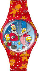 Swatch x Simpsons Wondrous Winter Wonderland Watch
