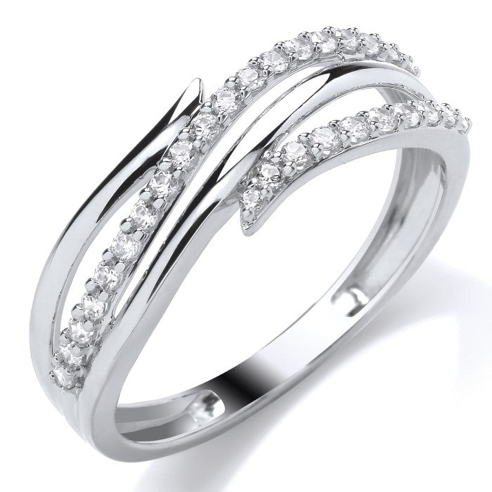 9ct White Gold Wrap .20ct