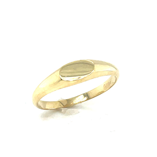 9CT Oval Signet Ring