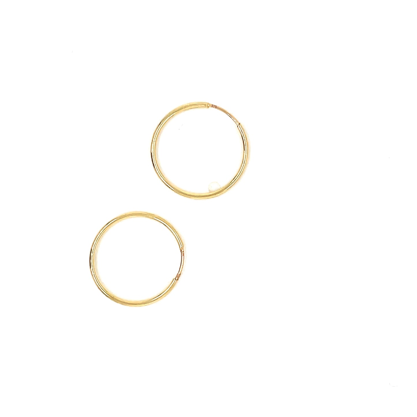 9CT 13MM Sleeper Hoop Earring