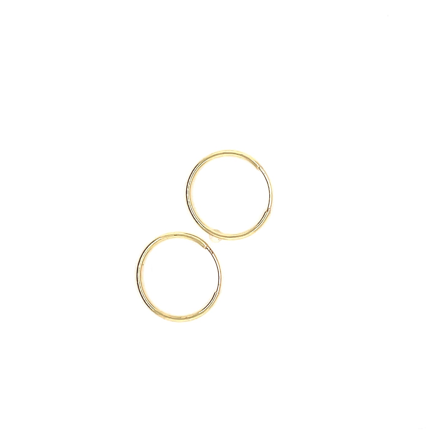 9CT 11MM Sleeper Hoop Earring