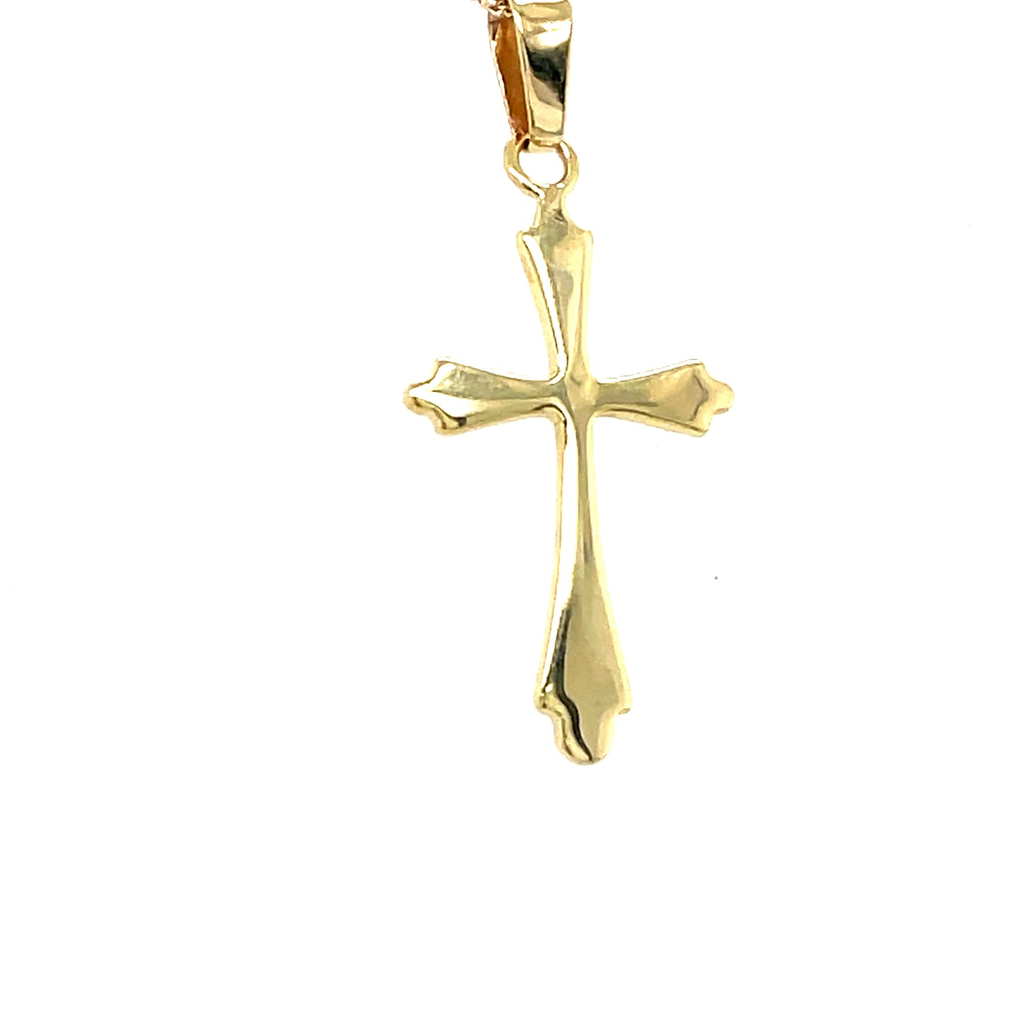 9ct cross plain