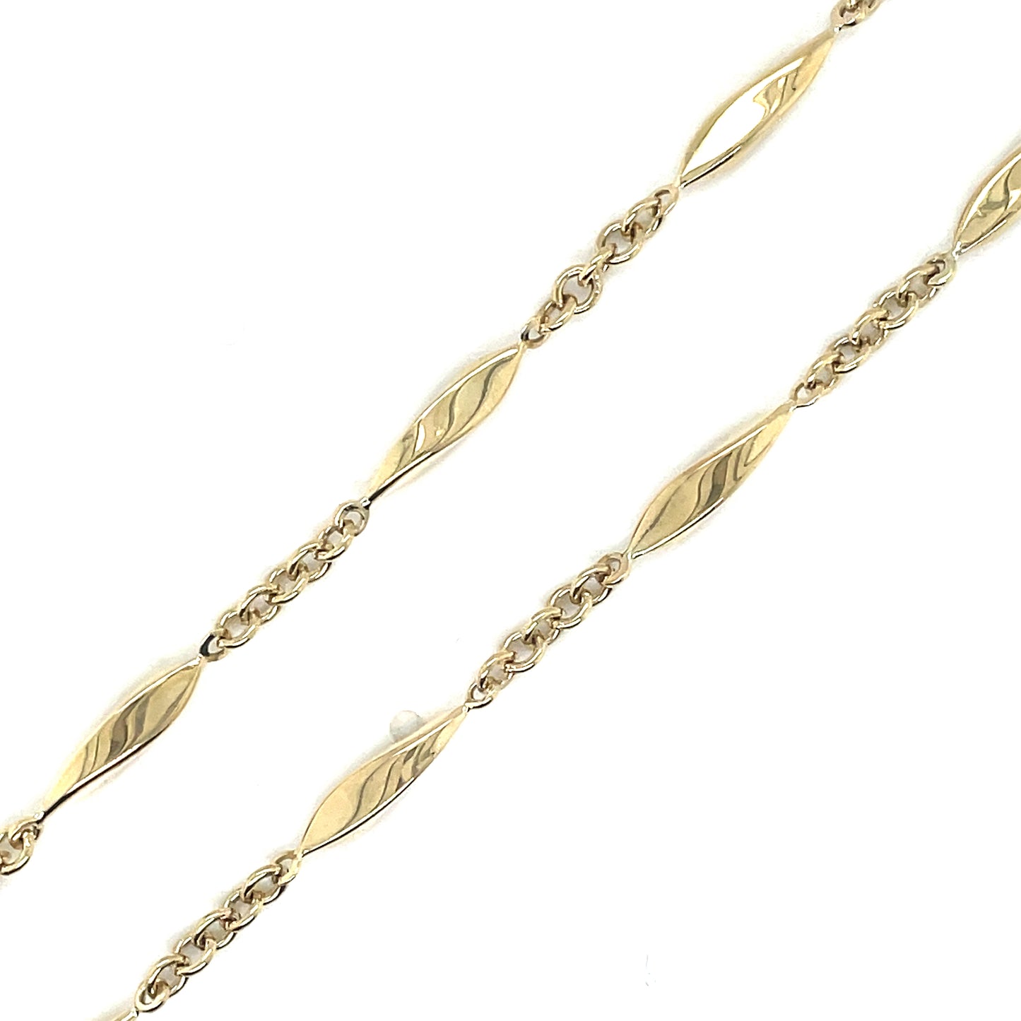 9ct N/let 18" twist necklet