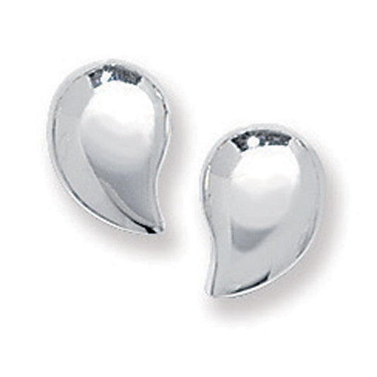 Sterling Silver Teardrop Stud Earrings