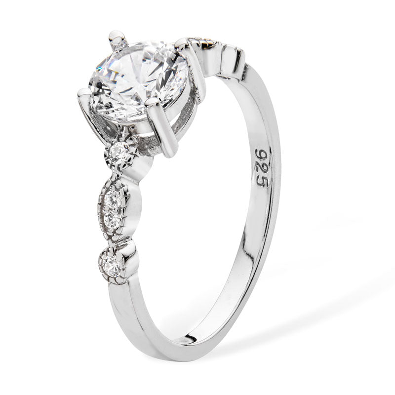 Sil ring cz sol cz fncy sh