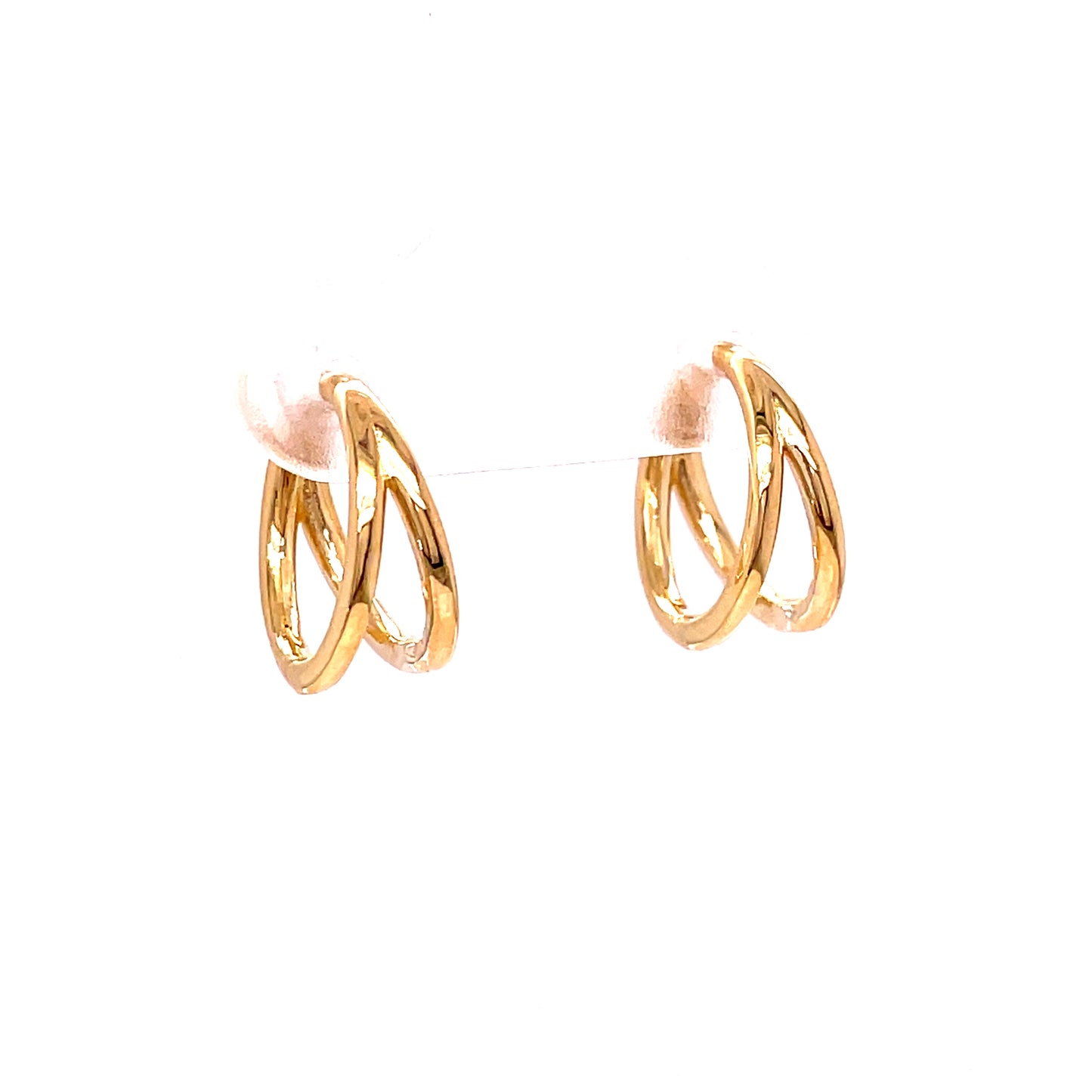 9ct Yellow Gold Double Hoop Earrings