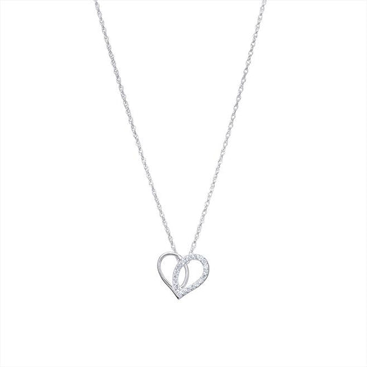 Sterling Silver Cubic Zerconia 16'' Necklet
