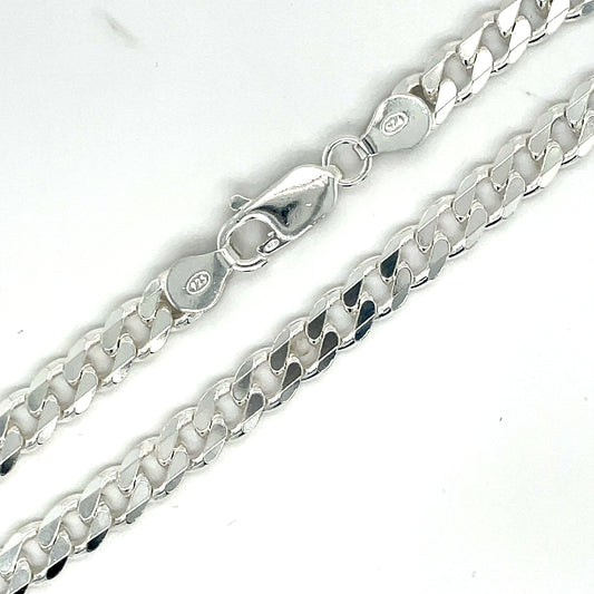 Sterling Silver Gents Curb Chain 20"