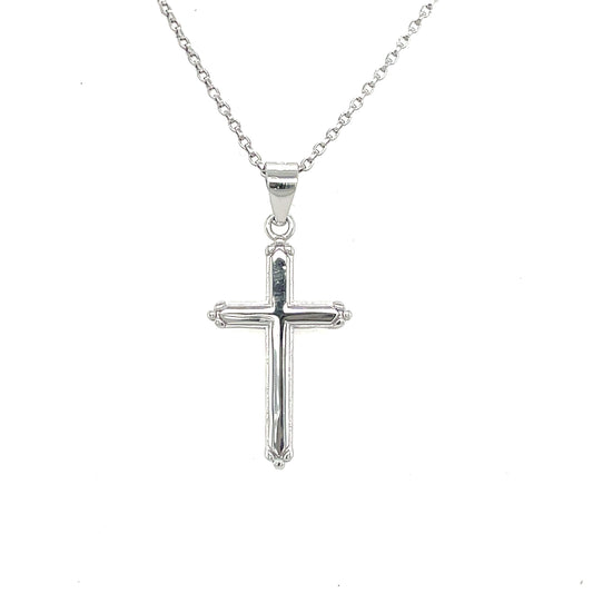 Sterling Silver Polished Cross