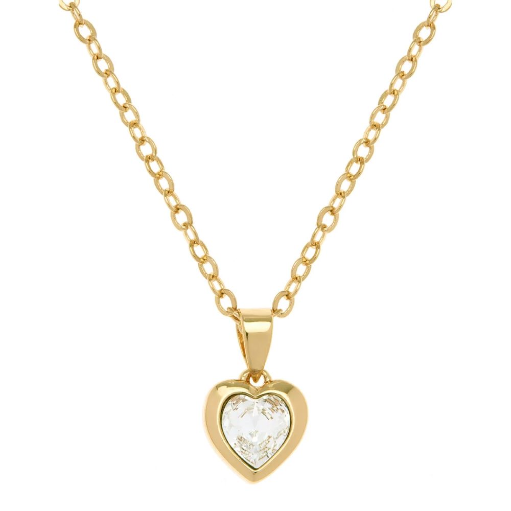 Ted Baker Hannela Gold Plated CZ Heart Pendant