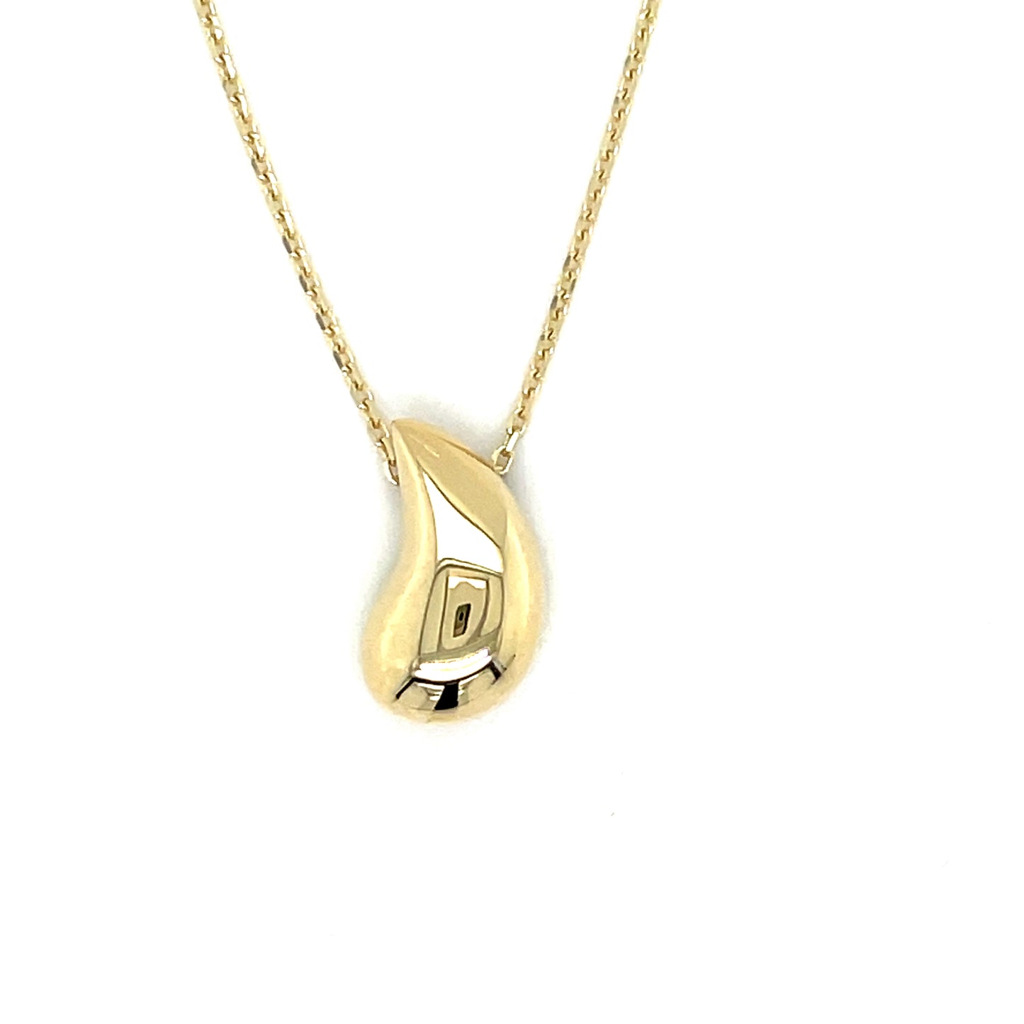 9ct Yellow Gold Teardrop Necklet