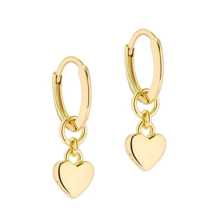 Ted Baker Harrie Gold Plated Heart Huggie Earrings