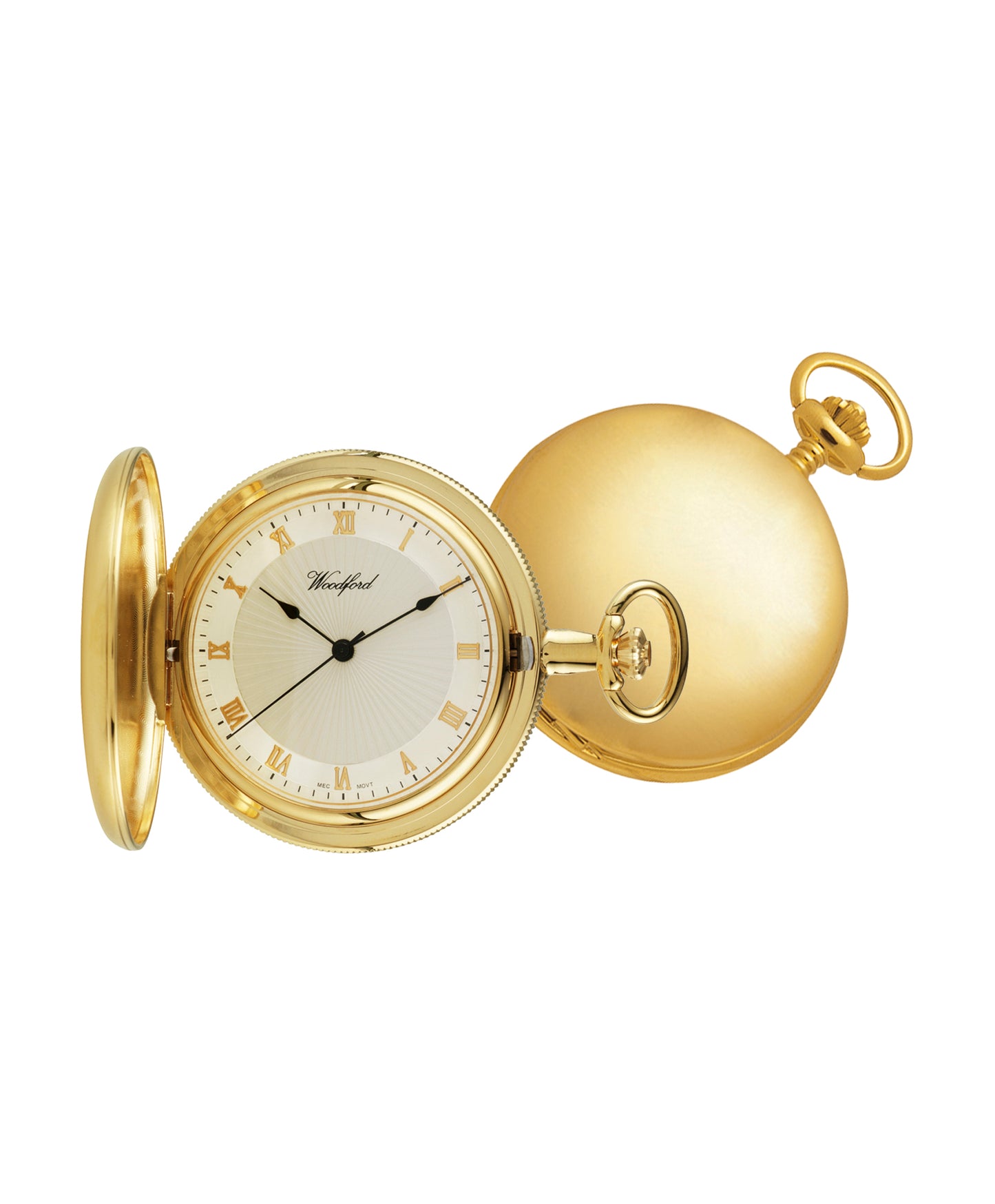 Gents Rolled Gold Pockt Watch With Roman Numerals