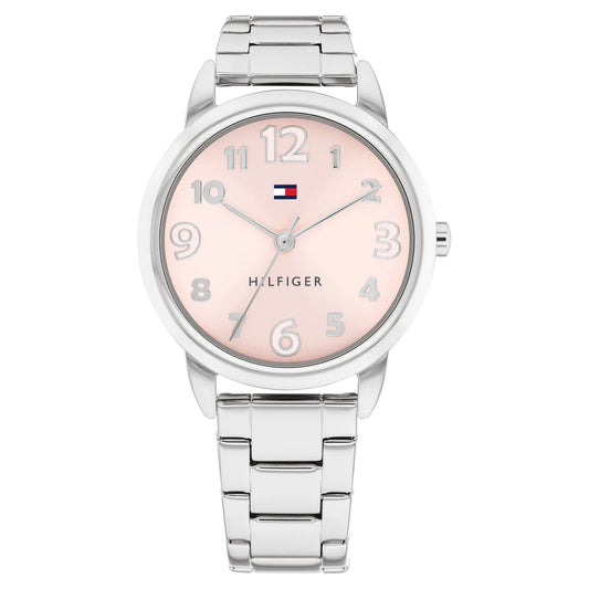 Kids Tommy Hilfiger Stainless Steel Pink Dial Watch