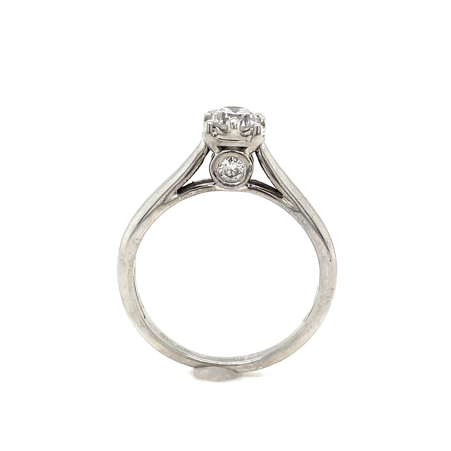 9ct White Gold Solitaire .50ct Diamond Ring