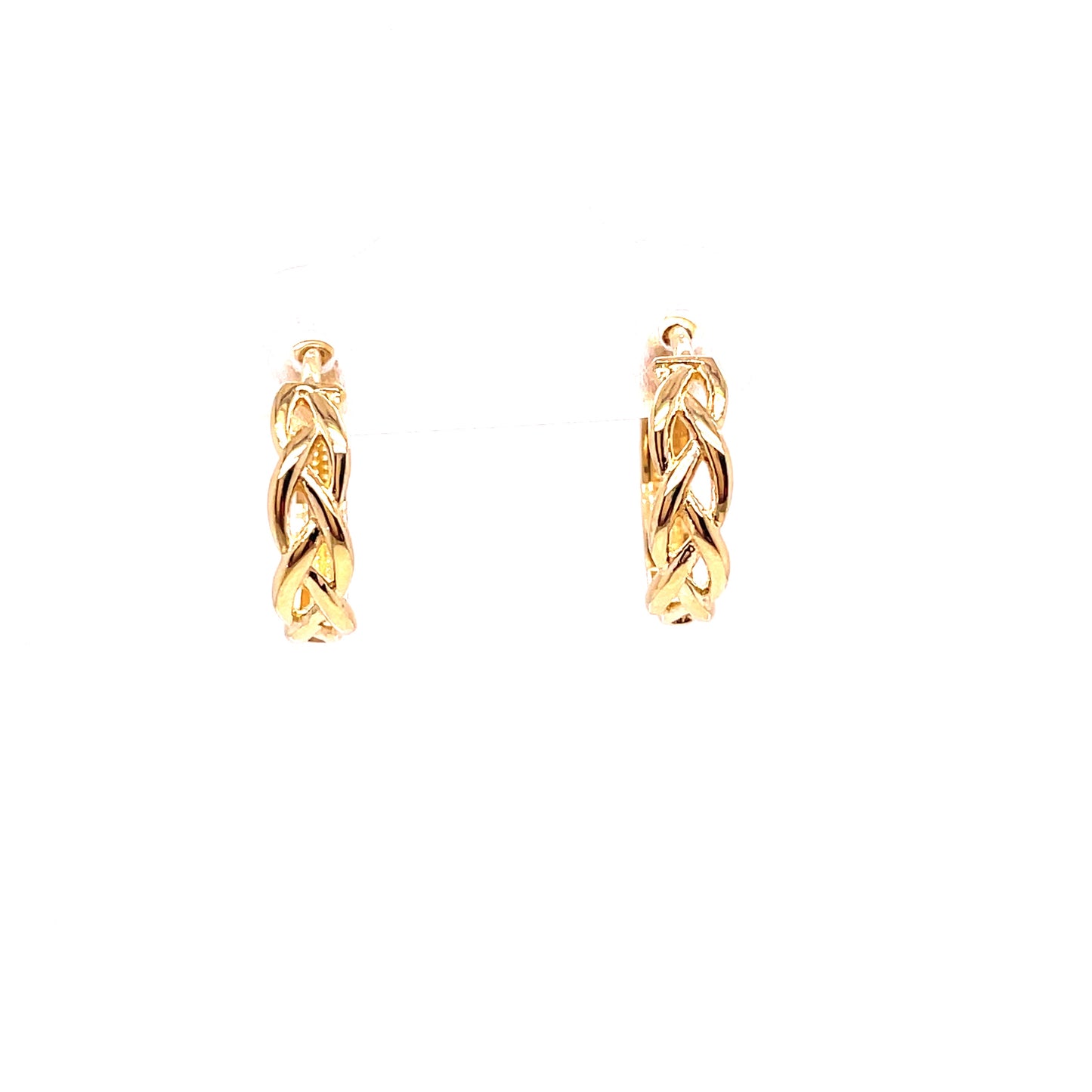 9ct Yellow Gold Celtic Hoop Earrings