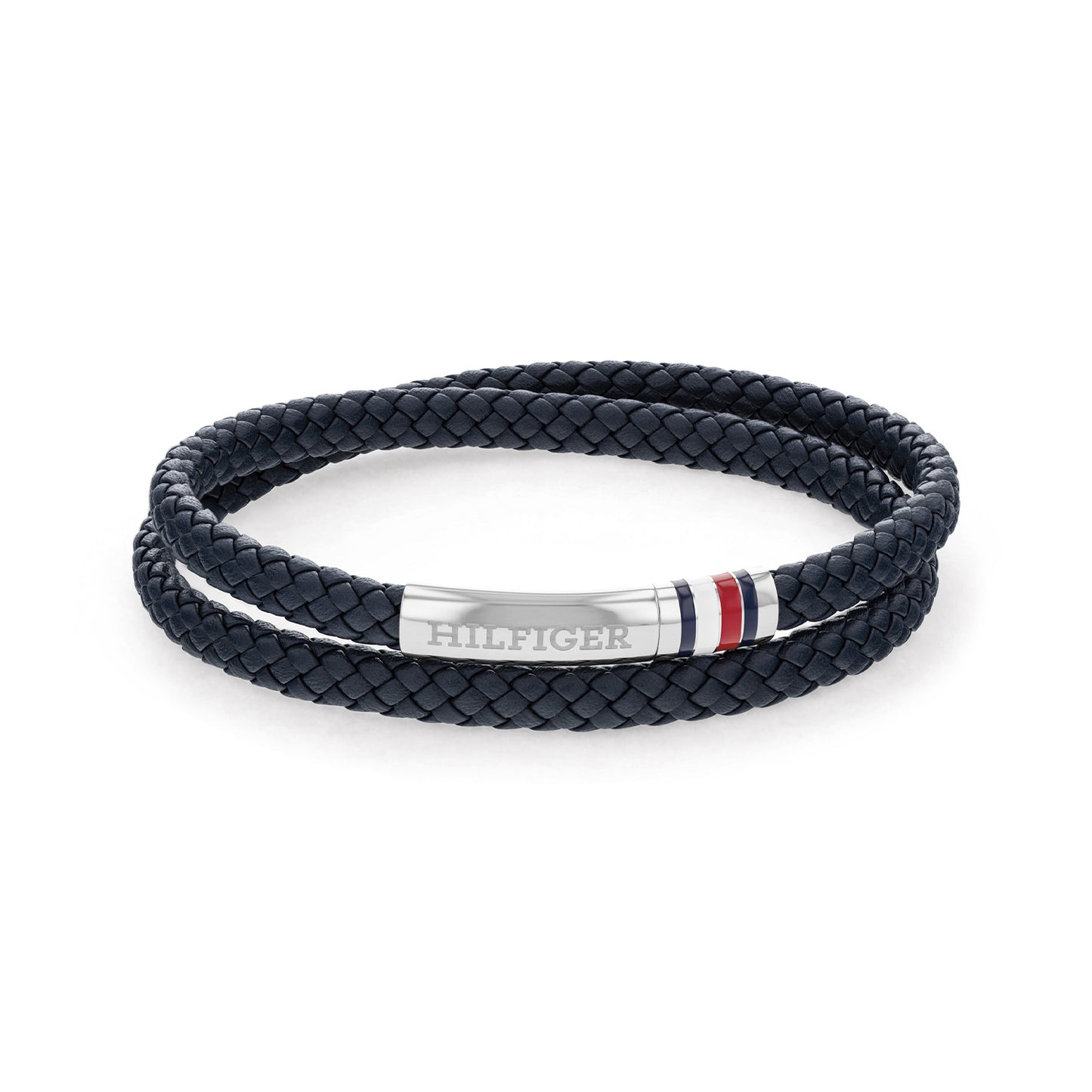 Tommy Hilfiger Navy Double Leather Bracelet