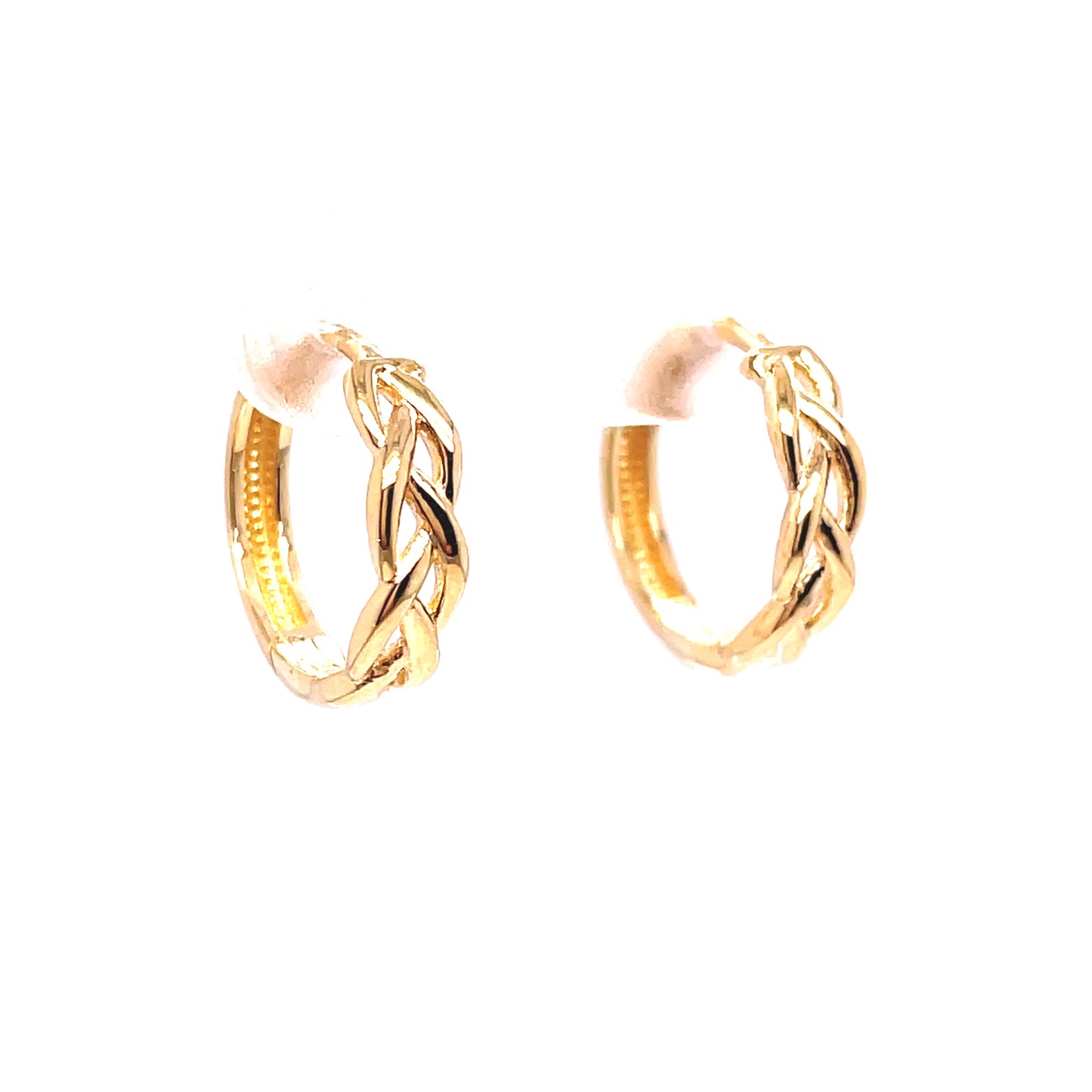 9ct Yellow Gold Celtic Hoop Earrings
