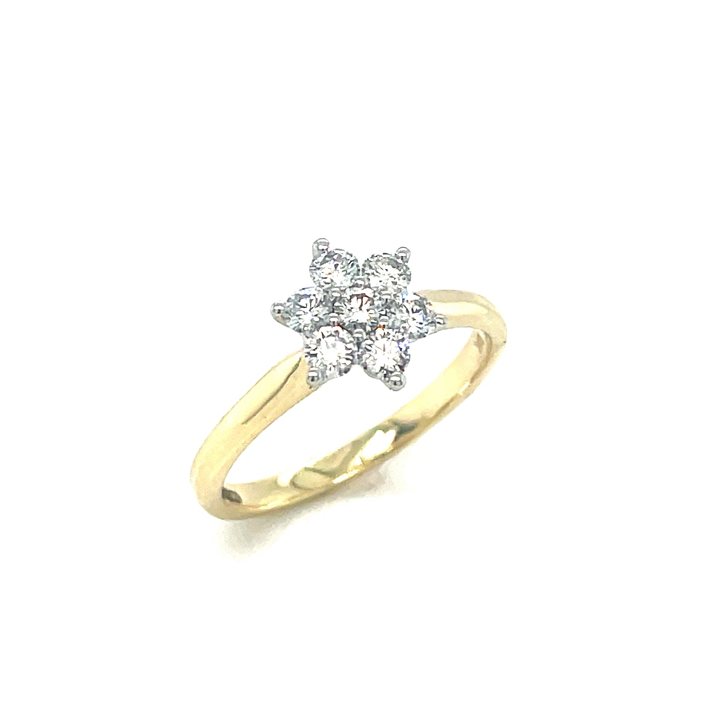 9ct clus dia ring .50ct