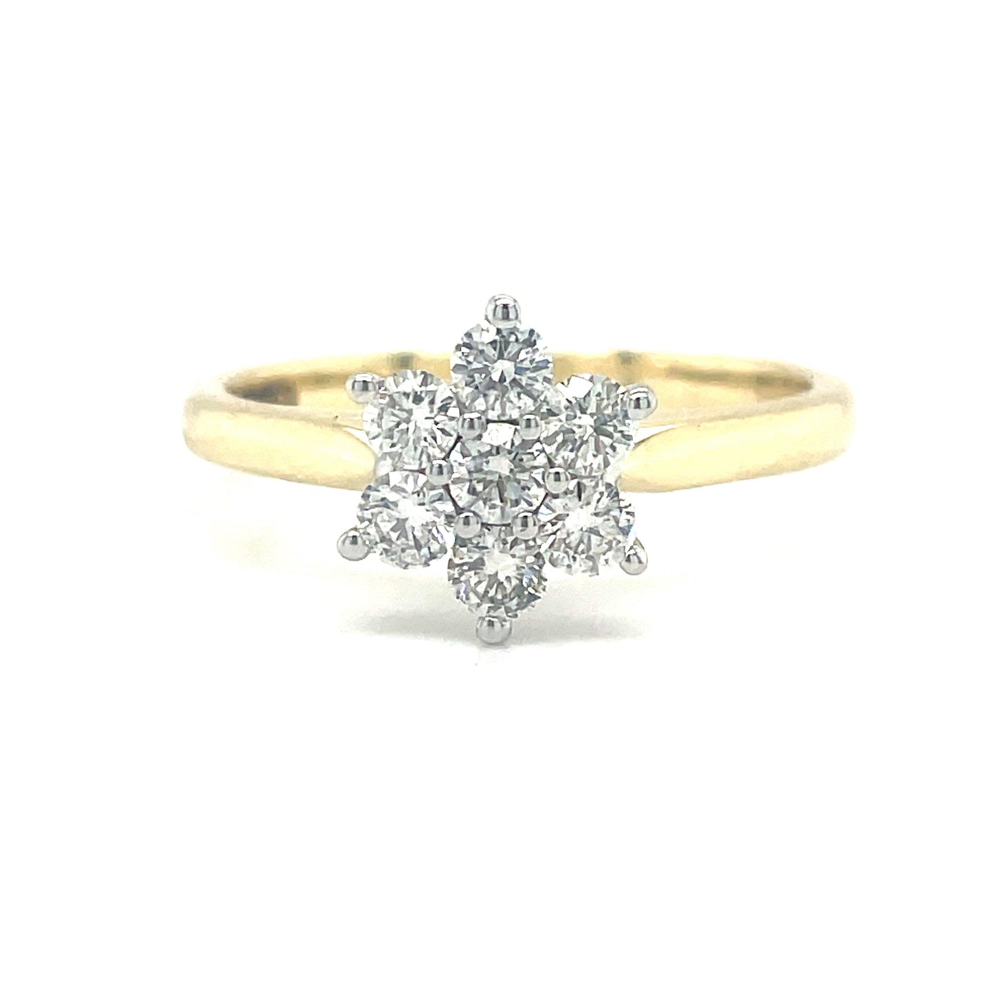 9ct clus dia ring .50ct