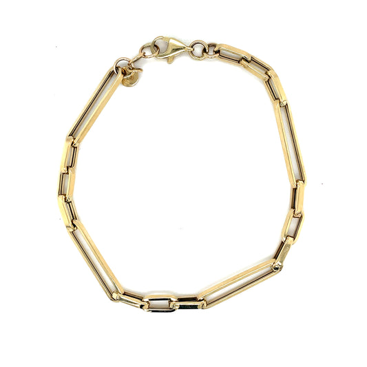 9ct Open Rectangular Link Bracelet