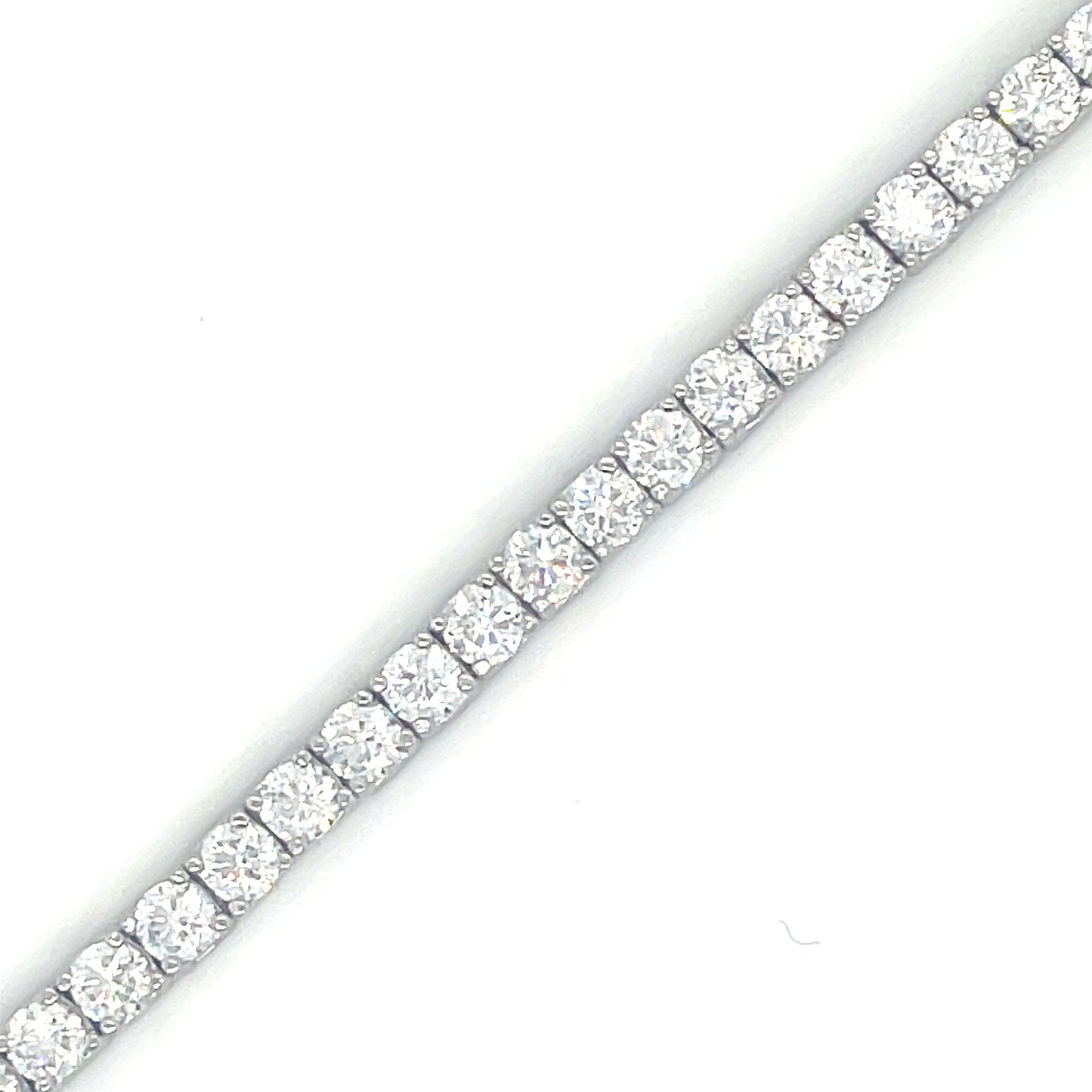 Sterling Silver 3mm Cubic Zirconia Tennis Bracelet