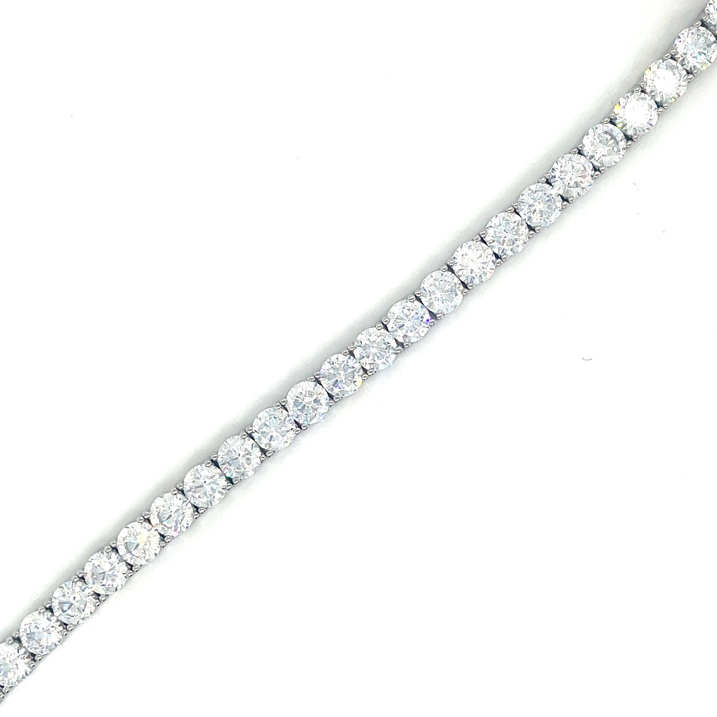 Sterling Silver 5mm Cubic Zirconia Tennis Bracelet