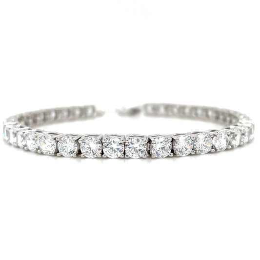 Sterling Silver 4mm Cubic Zirconia Tennis Bracelet