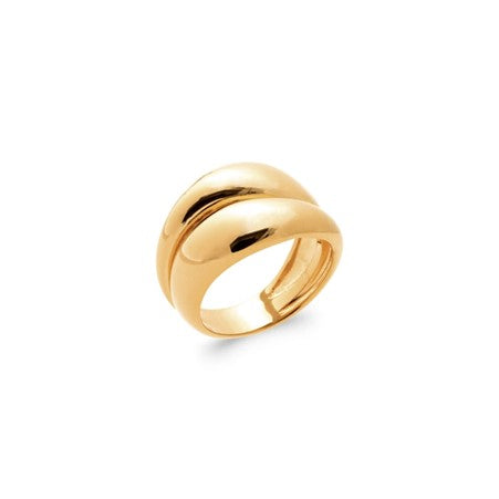 Burren 18ct Gold Plated Angelic Double Bubble Ring