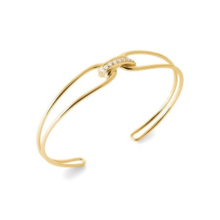 Burren 18ct Gold Plated Wrapped In Desire Bangle