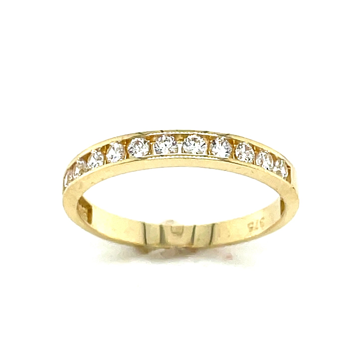 9Ct Cubic Zirconia Channel Set Eternity Dress Ring