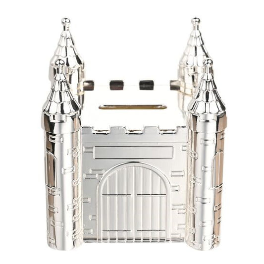 Silver Plated Castle Money Box