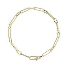 9ct Open Long Rectangular Link Bracelet