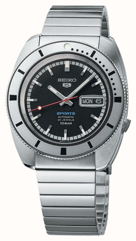 Seiko 5 Sports 1968 Frst Collection Limited Edition Black Dial Automatic Watch